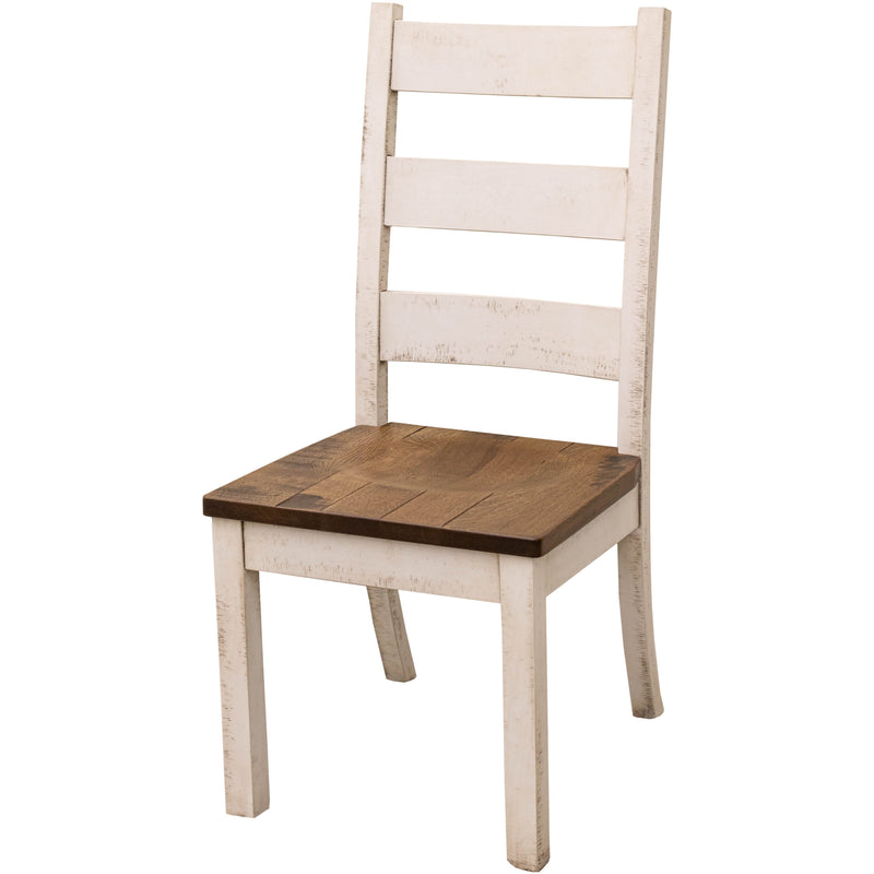 Warren High Back White & Wood Side Dining Chair | M-CS&RQSWO-CO