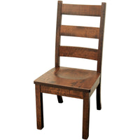 Warren High Back Quarter Sawn White Oak Wood Side Dining Chair | GB