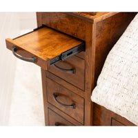 Millersburg Amish Maple Wood Storage Headboard & Platform Drawer Bed | CO