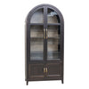 Woodstock Oak Wood Arched Display Cabinet | O-EB&M-DS