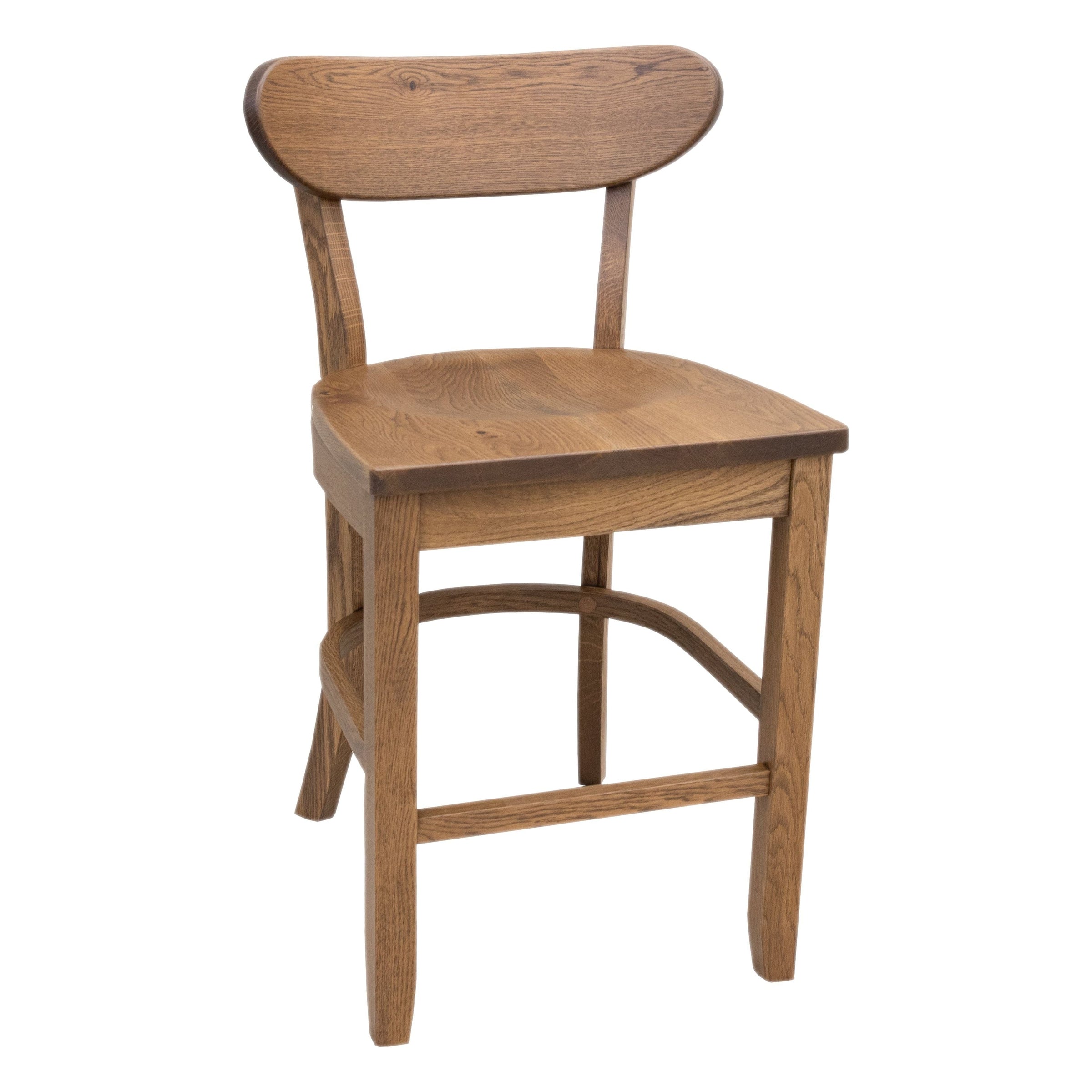 Winsome Hickory Wood 24" Mid Century Stationary Bar Stool | CO