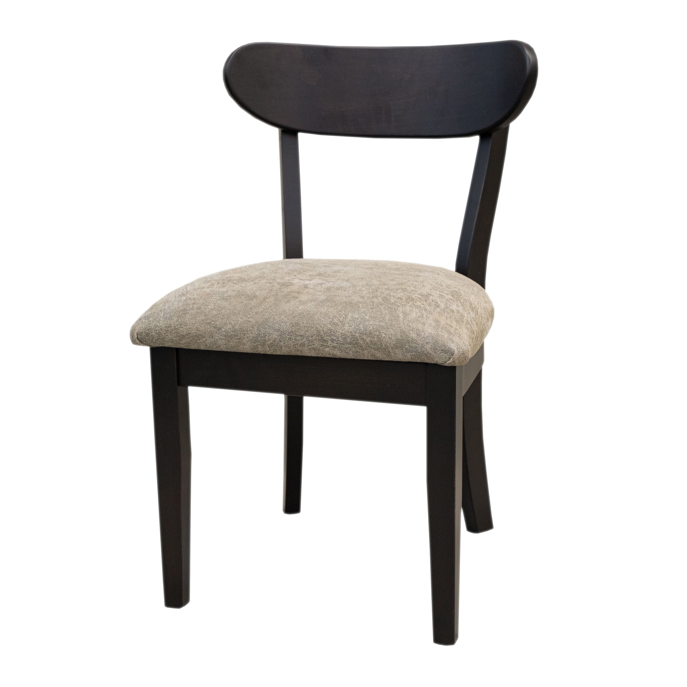 Winsome Black Maple Wood Mid Century Side Dining Chair with Fabric Seat | EB&22-61