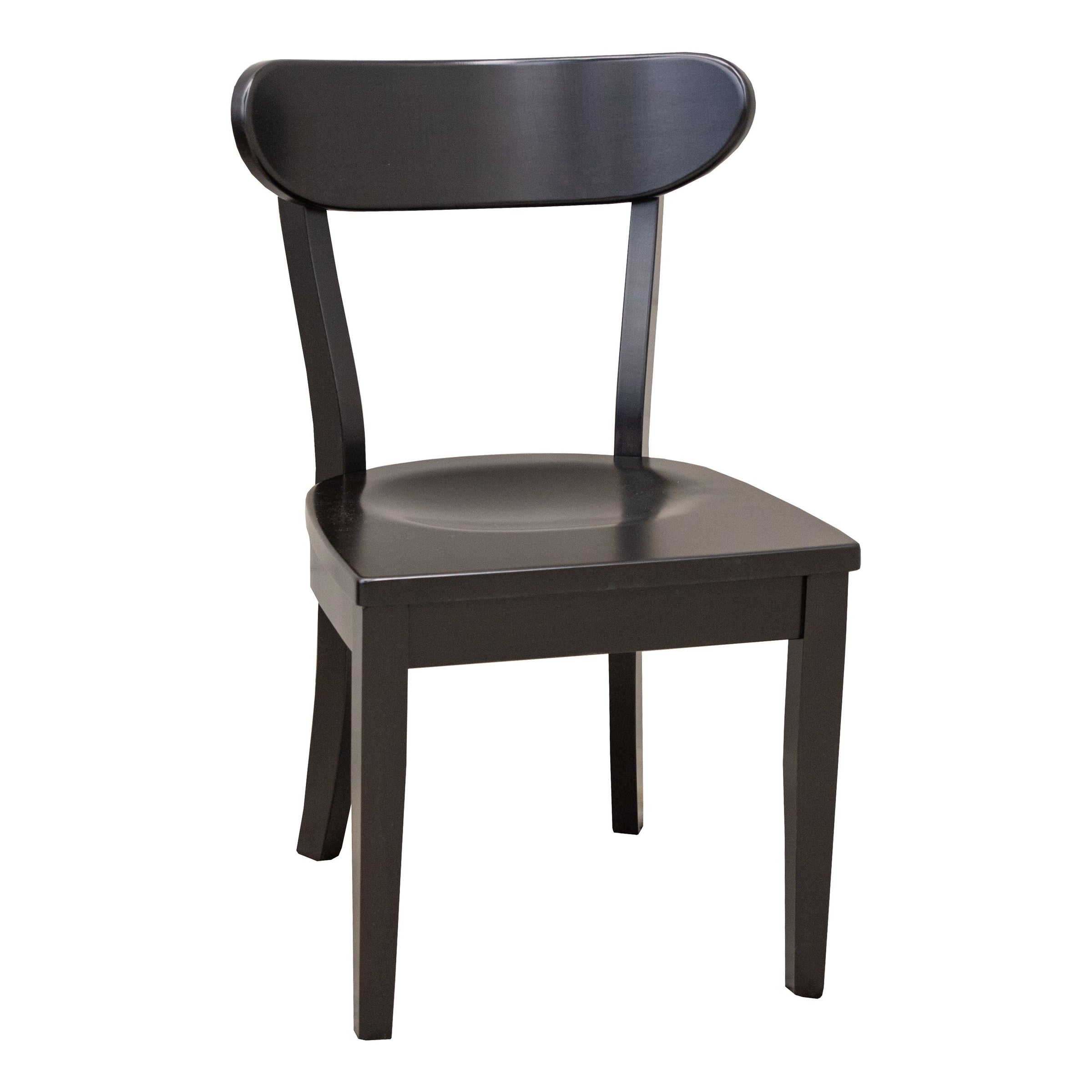 Winsome Black Maple Wood Mid Century Side Dining Chair | EB