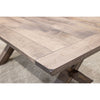 Amish X Base Maple Wood Trestle Dining Table | WB