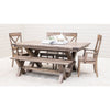 Amish X-Base Maple Wood Trestle Dining Table | DU
