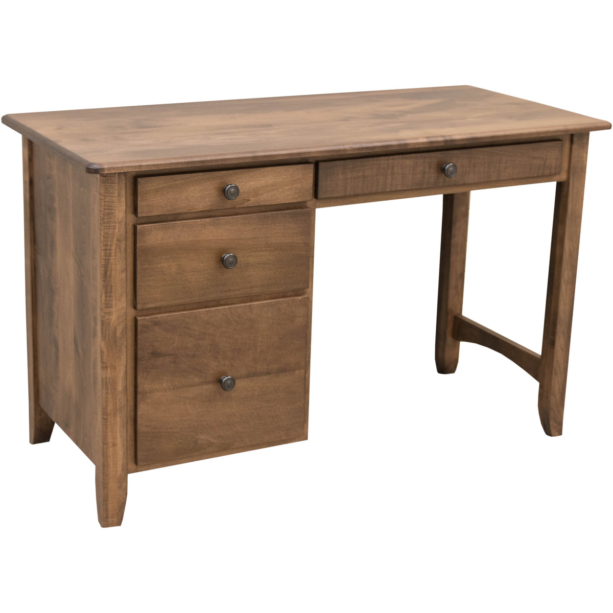 Maple Color Desk Augusta Small Maple Wood Desk | CO – Yoder Signature Furniture