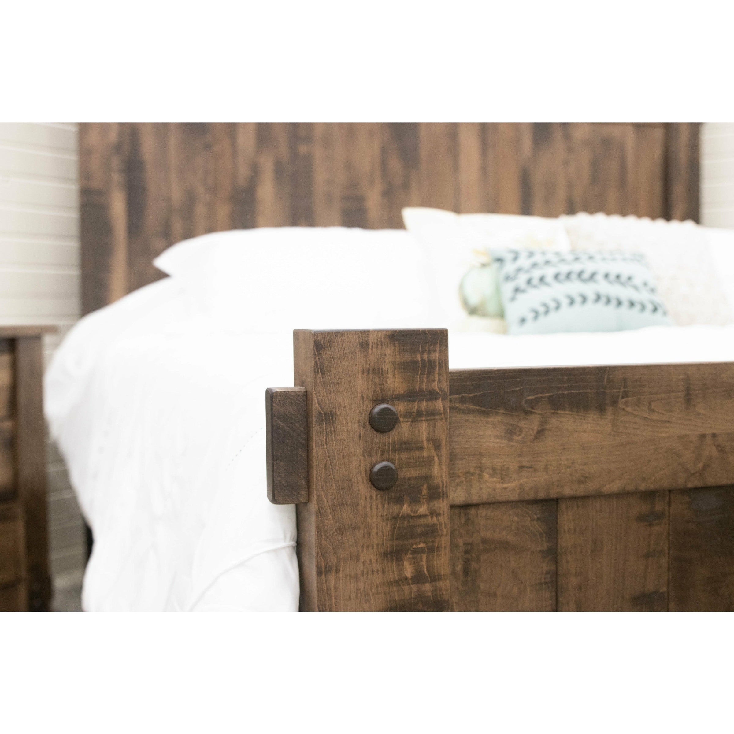 Baltic Roughsawn Bed with Arched Headboard
