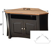 Brookstone Corner TV Console with VCR Shelf