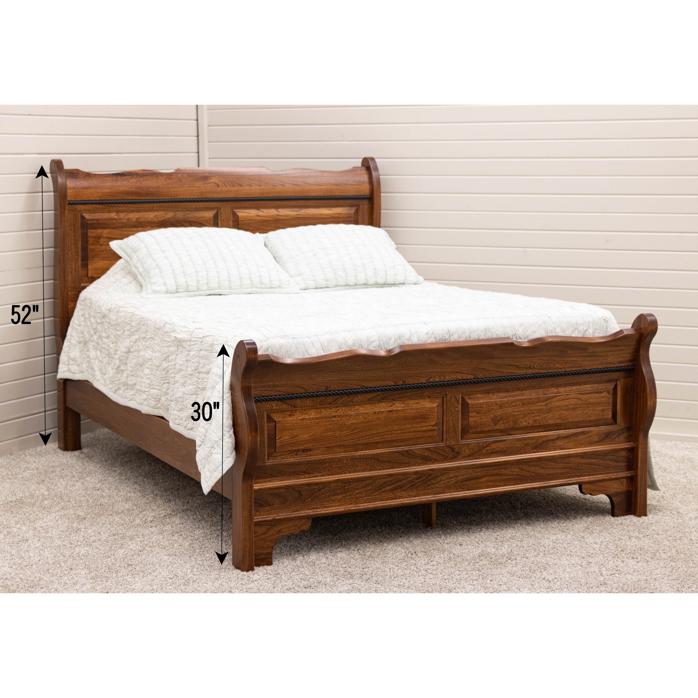 Charm Sleigh Bed